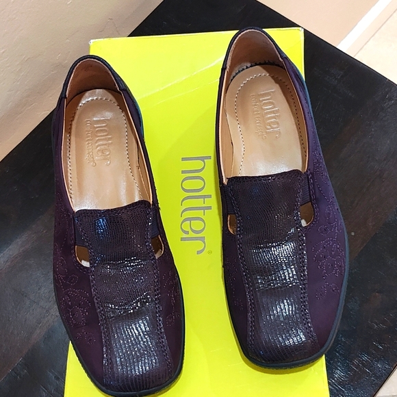Hotter Leather Loafers - Picture 1 of 10